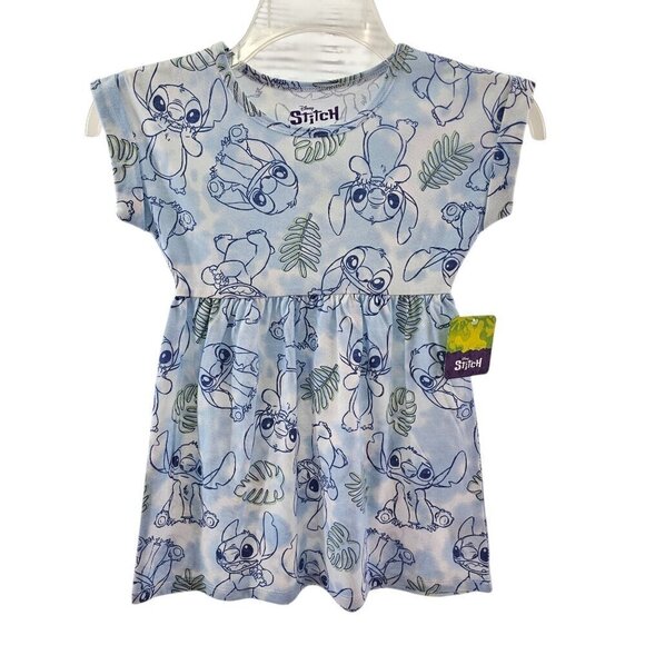 Disney STITCH Girls Short Sleeve Crew Neck Dress – Sizes XS or Small NWT - Picture 11 of 15